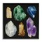Stupell Industries Natural Varied Gemstones Framed Giclee Wall Art Design by Grace Popp